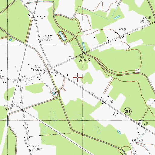 Topographic Map of Olanta Rural Fire Department, SC