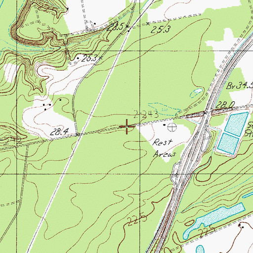 Topographic Map of Colleton Fire Department Station 8, SC