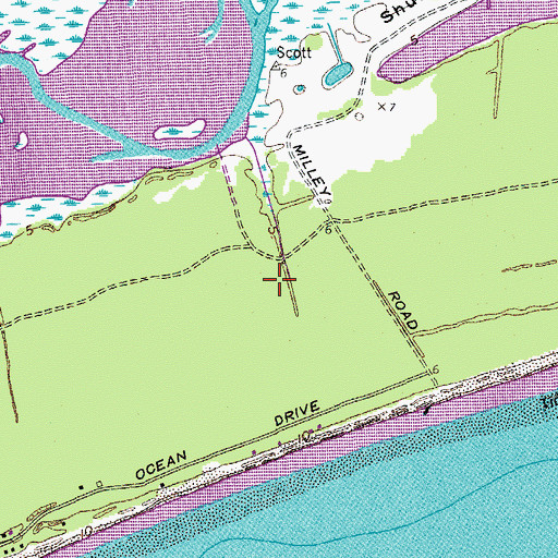 Topographic Map of Saint Johns Fire Department Station 4, SC