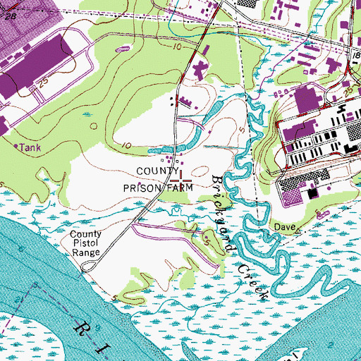 Topographic Map of Charleston County Rescue Squad, SC