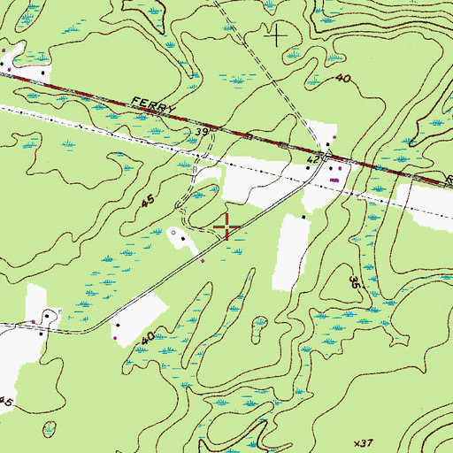 Topographic Map of Saint Paul's Fire Department Station 2, SC