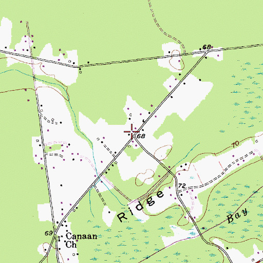 Topographic Map of Longridge Fire Department, SC