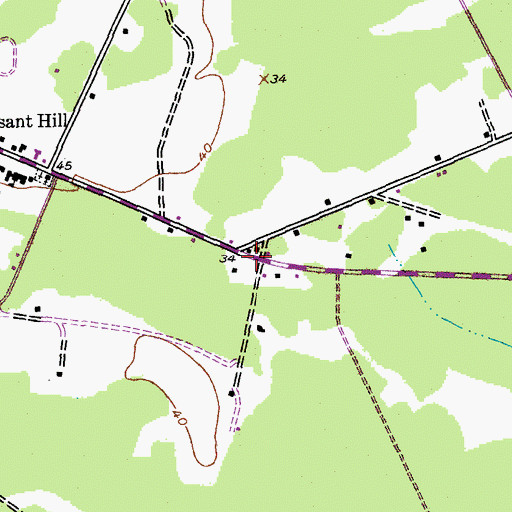 Topographic Map of Georgetown Fire Department Station 4, SC