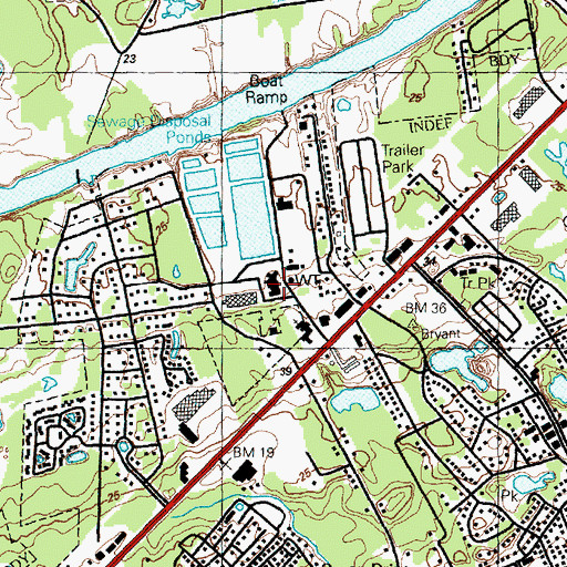 Topographic Map of North Myrtle Beach Fire Department Station 1, SC