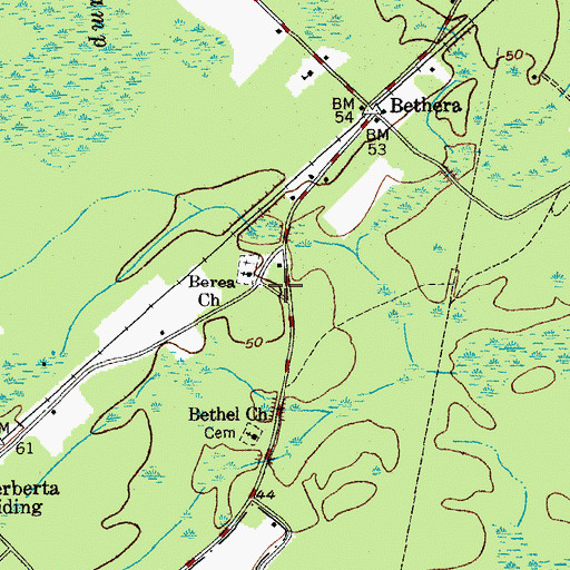 Topographic Map of Macedonia Rural Fire Department Station 2, SC