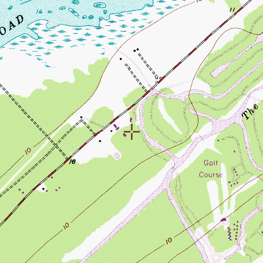 Topographic Map of Hilton Head Island Fire Rescue Station 6, SC