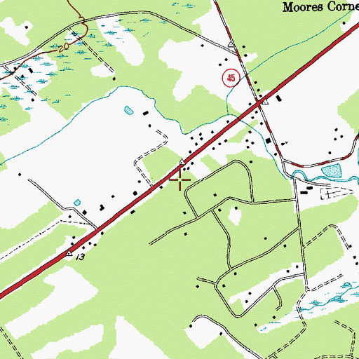 Topographic Map of Awendaw Fire District Station 4, SC