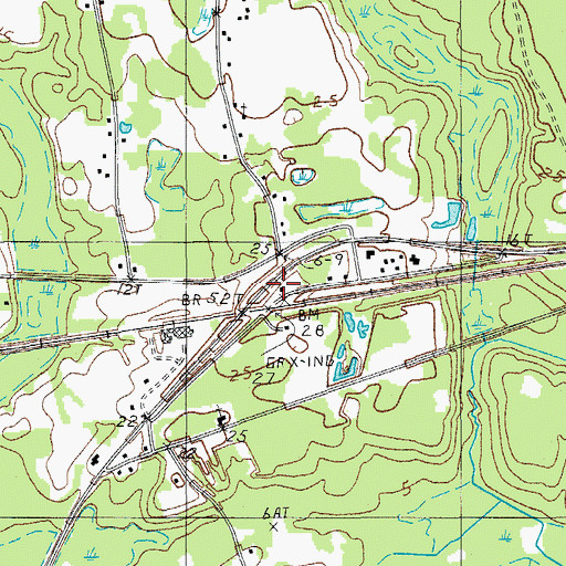 Topographic Map of Colleton Fire Department Station 6, SC