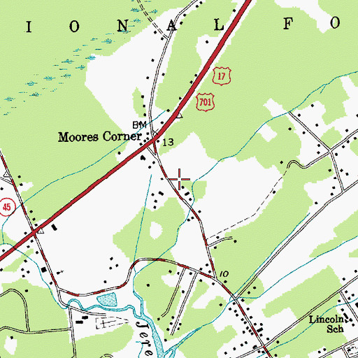 Topographic Map of Awendaw Fire Department Station 5, SC