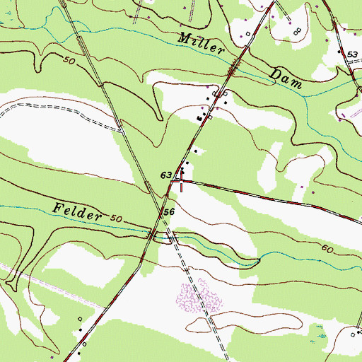 Topographic Map of Pine Ridge Fire Department Station 2, SC