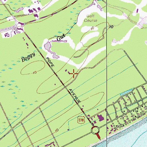 Topographic Map of Hilton Head Island Fire Rescue Station 1, SC