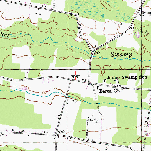 Topographic Map of Horry County Fire Department Station 28, SC