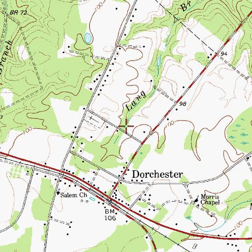 Topographic Map of Dorchester Fire Department Station 7, SC