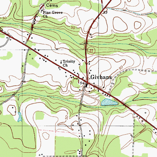 Topographic Map of Old Fort Fire Department Station 6, SC