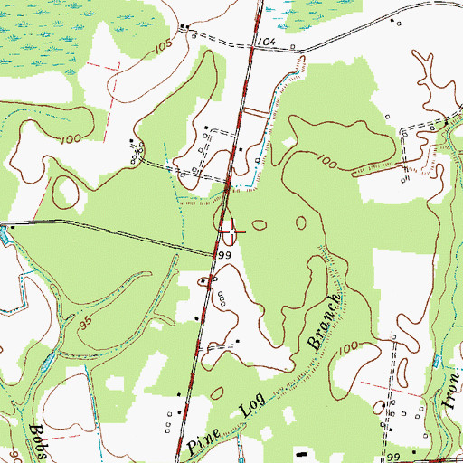 Topographic Map of Horry County Fire Department Station 41, SC