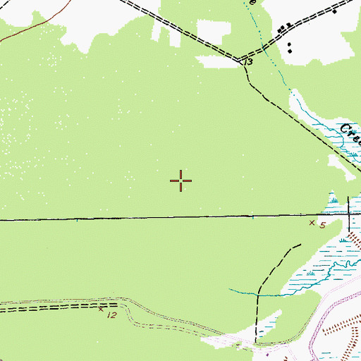 Topographic Map of Midway Fire Department Debordieu, SC