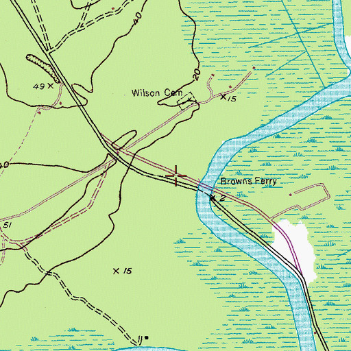 Topographic Map of Georgetown Fire Department Station 13, SC