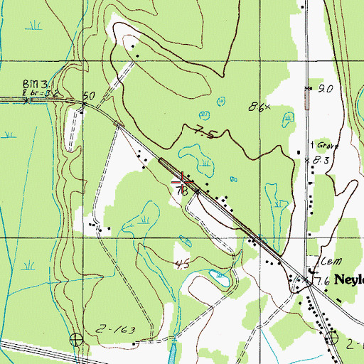 Topographic Map of Colleton Fire Department Station 12, SC