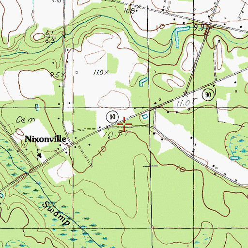 Topographic Map of Horry County Fire Department Station 12, SC