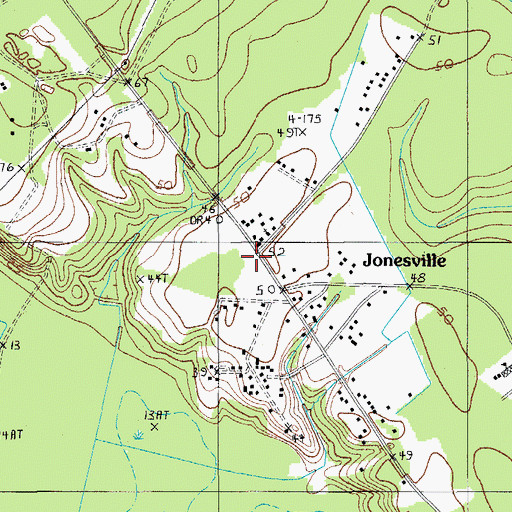 Topographic Map of Colleton Fire Department Station 13, SC