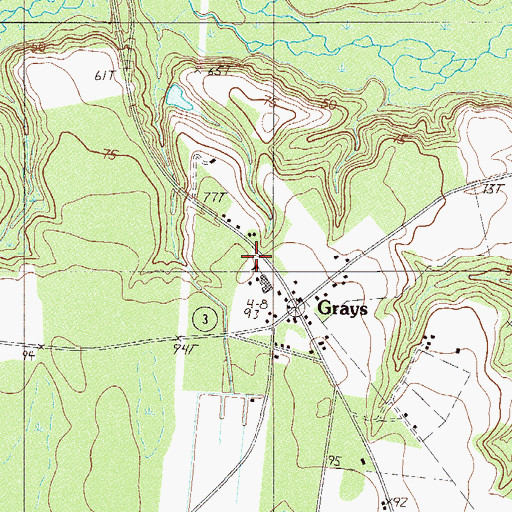 Topographic Map of Jasper Fire Department Station 45, SC