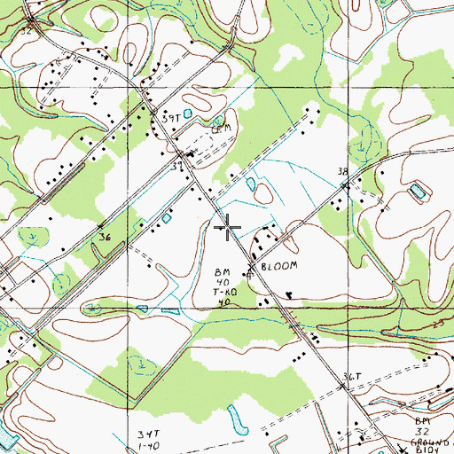 Topographic Map of Williamsburg County Fire Department Station 12, SC