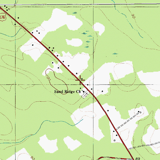 Topographic Map of Sandridge Fire Department Company 11, SC