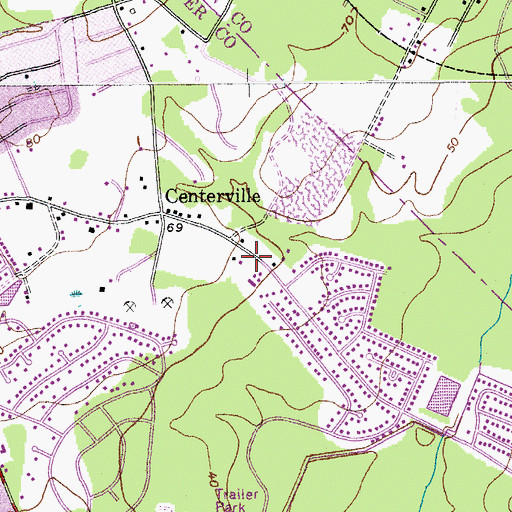 Topographic Map of Old Fort Fire Department Station 2, SC