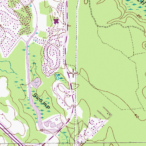 Topographic Map of Caromi Fire Department, SC