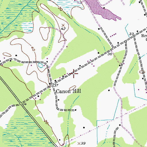 Topographic Map of Horry County Fire Department Station 16, SC