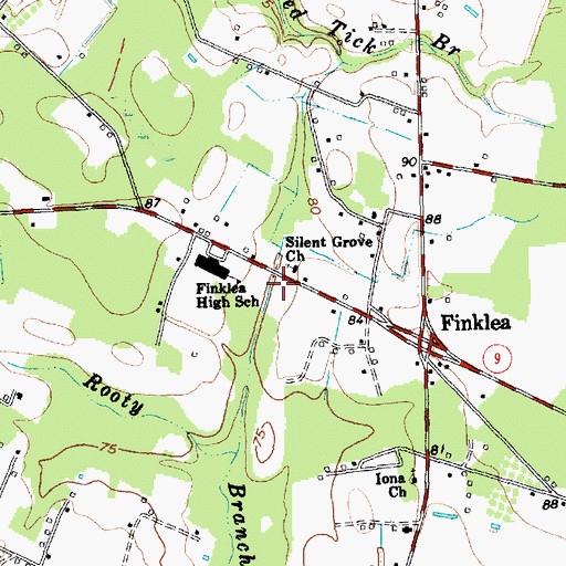 Topographic Map of Horry County Fire Department Station 6, SC