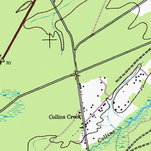 Topographic Map of Awendaw Fire District Station 6, SC