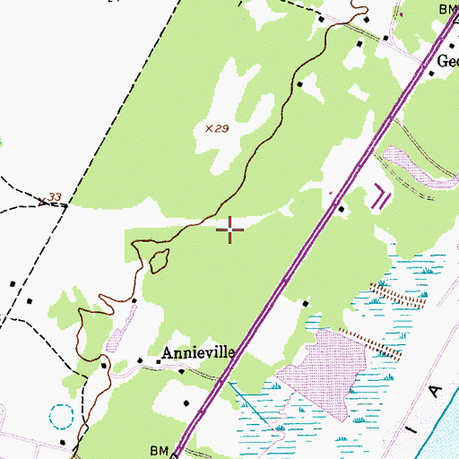 Topographic Map of Midway Fire Department Station 81, SC