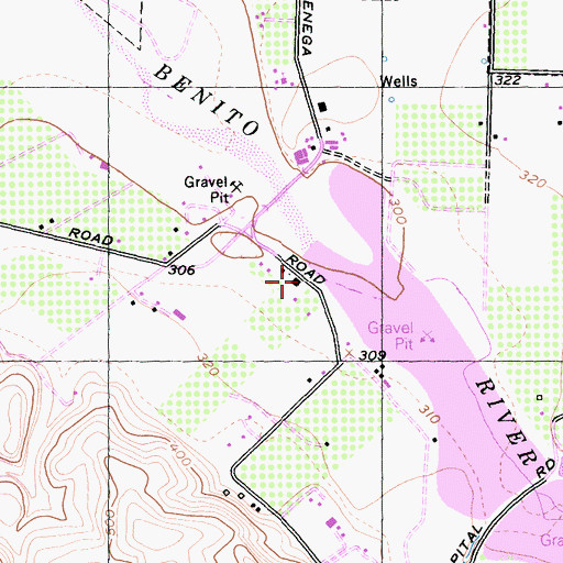 Topographic Map of Union School, CA