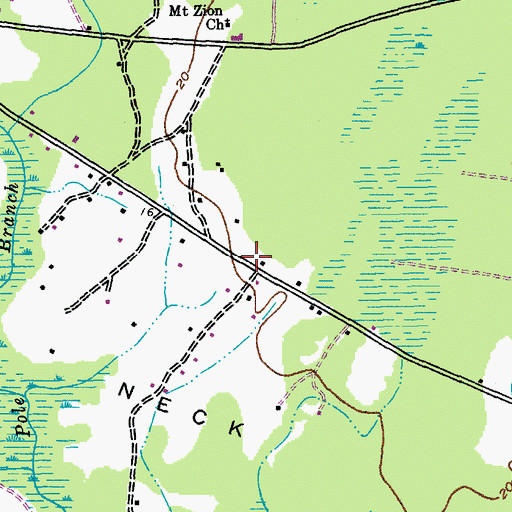 Topographic Map of Georgetown Fire Department Station 2, SC