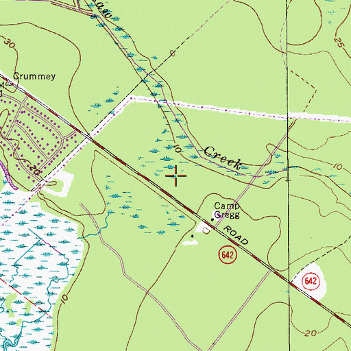 Topographic Map of North Charleston Fire Department Station 11, SC