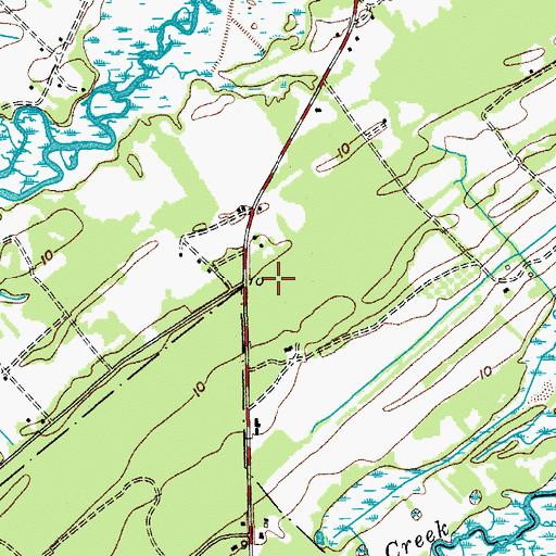 Topographic Map of Colleton County Fire Department, SC