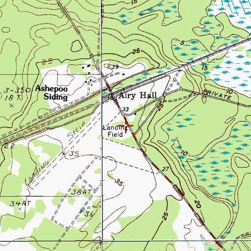 Topographic Map of Colleton Fire Department Station 28, SC