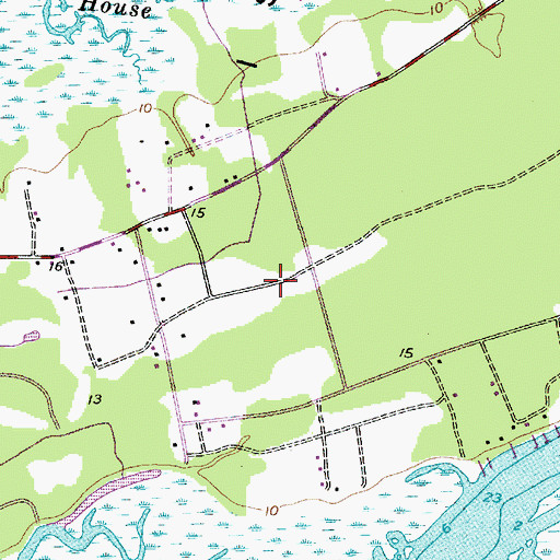 Topographic Map of Hilton Head Island Fire Rescue Station 7, SC