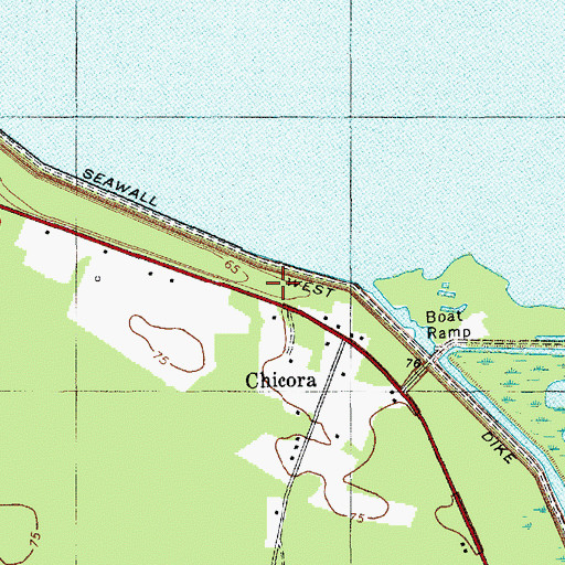 Topographic Map of Cross Fire Department Station 3, SC