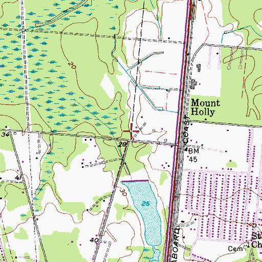 Topographic Map of Goose Creek Rural Fire Department Station 2, SC