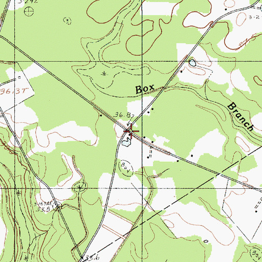 Topographic Map of Branchville Fire Department McAlhany Station, SC