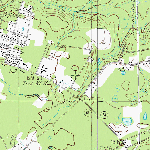Topographic Map of Colleton Fire Department Station 24, SC