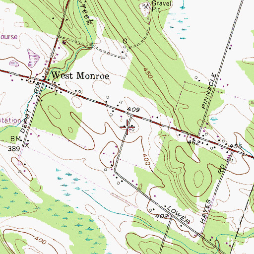 Topographic Map of School Number 1 (historical), NY