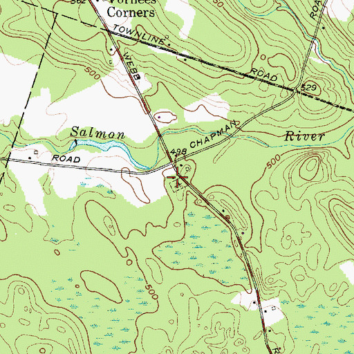 Topographic Map of School Number 7 (historical), NY