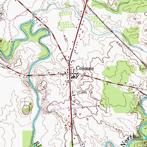Topographic Map of School Number 2 (historical), NY