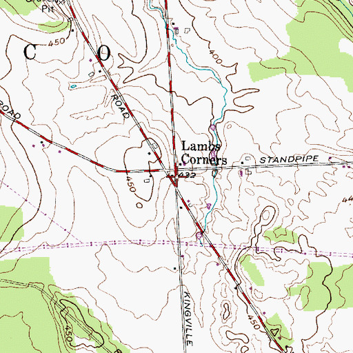 Topographic Map of School Number 13 (historical), NY