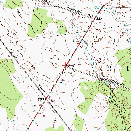 Topographic Map of School Number 13 (historical), NY