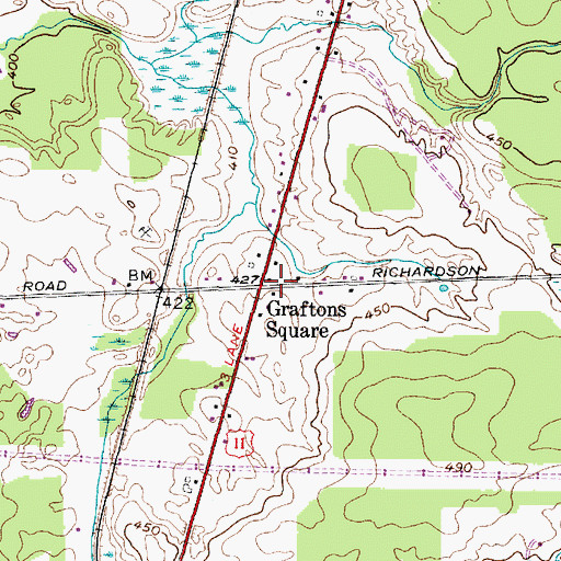 Topographic Map of School Number 14 (historical), NY