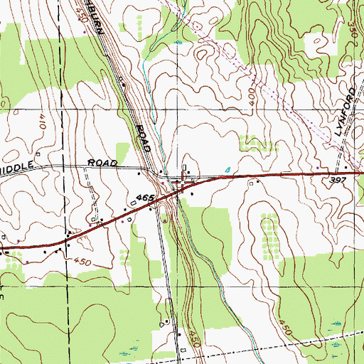Topographic Map of School Number 1 (historical), NY